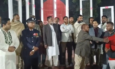 বক্তব্য দিতে না পেরে ইউএনওর সঙ্গে তর্কে জড়ালেন বিএনপির নেতাকর্মীরা 