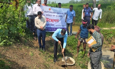 পাঁচবিবিতে খাল খনন প্রকল্পের উদ্বোধন