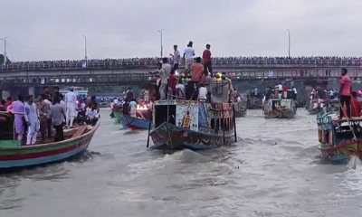 প্রতিমা বিসর্জনের সময় নৌকাডুবিতে ২ শিশু নিখোঁজ