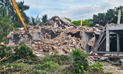 গুঁড়িয়ে দেওয়া হলো বিদ্যুৎ ও জ্বালানি প্রতিমন্ত্রীর বাড়ি