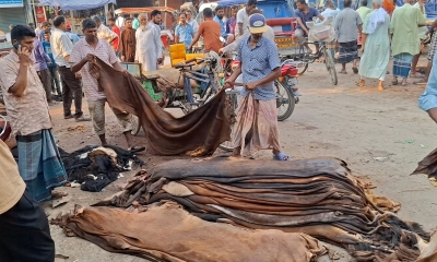 বগুড়ার চামড়া শিল্পে সংকট, ট্যানারি মালিকদের কাছে ৩২ কোটি টাকা বকেয়া