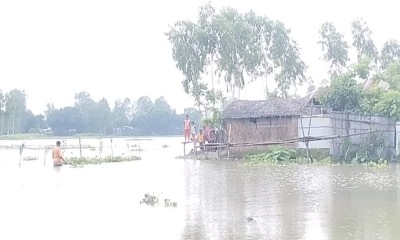 কুড়িগ্রামে দুধকুমার বিপৎসীমার ওপরে