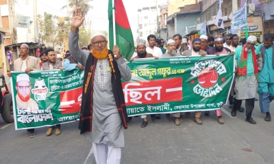 ভেড়ামারায় জামায়াতের নির্বাচনি গণমিছিলে নারী-পুরুষের ঢল