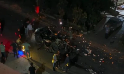 লেবাননে চলন্ত গাড়িতে ইসরায়েলের ড্রোন হামলা