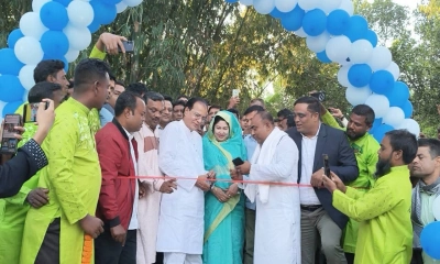 স্বেচ্ছাশ্রমে ভাসমান সেতু নির্মাণ, চার গ্রামের ভোগান্তি শেষ করল যুবদল