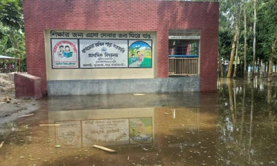 তিস্তায় পানি কমলেও ভোগান্তি কমেনি বানভাসী মানুষের