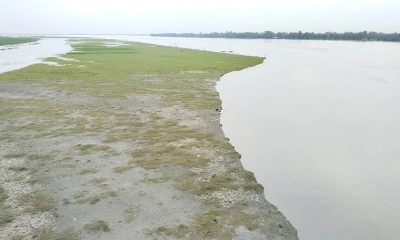 কমছে তিস্তার পানি, ভাঙন আতঙ্কে তীরবর্তী বাসিন্দারা