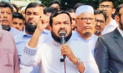 বক্তব্য দেন ঢাকা মহানগর (উত্তর) জামায়াতের সেক্রেটারি ড. মুহাম্মদ রেজাউল করিম। ছবি- রূপালী সবাংলাদেশ