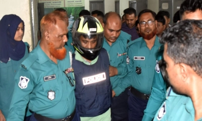 আসামি লিমনকে কারগারে নেওয়া হয়। ছবি - সংগৃহীত