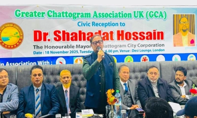 লন্ডনে মেয়র শাহাদাতকে সংবর্ধনা, প্রবাসীদের উদ্যোগে হাসপাতালে ভূমির প্রতিশ্রুতি