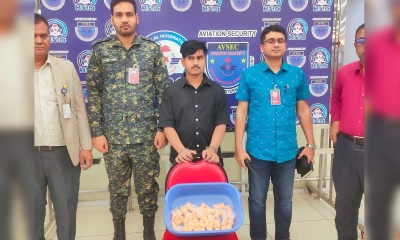 শাহজালাল বিমানবন্দরে ৪,৩৬৪ পিস ইয়াবাসহ যাত্রী আটক