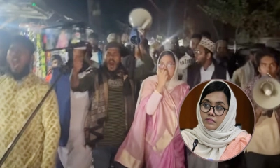 ফয়জুল হকের নির্বাচনি প্রচারে মাহমুদা মিতু