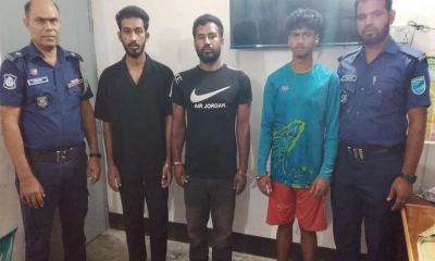 শ্মশান থেকে মাথার খুলি চুরির ঘটনায় ৩ হিন্দু যুবক গ্রেপ্তার