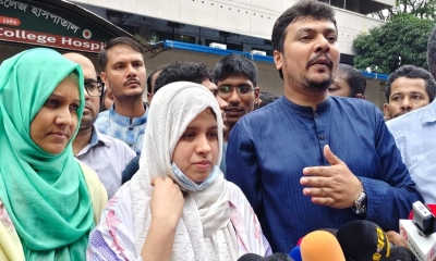 গণঅধিকার পরিষদের সভাপতি ও সাবেক ডাকসু ভিপি নুরুল হক নুরের স্ত্রী মারিয়া নুর। ছবি- সংগৃহীত
