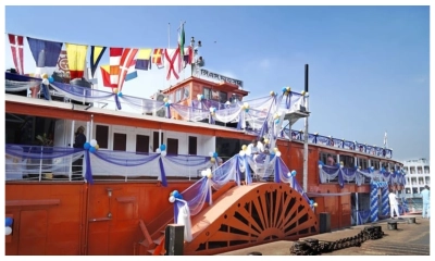 শতবর্ষী প্যাডেল স্টিমার ‘পিএস মাহসুদ’ চালু