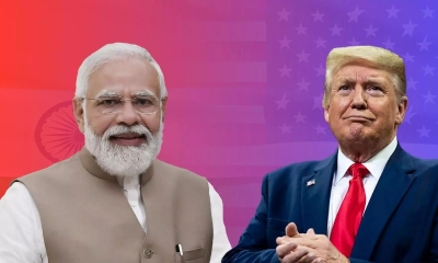 ভারতের প্রধানমন্ত্রী নরেন্দ্র মোদি ও মার্কিন প্রেসিডেন্ট ডোনাল্ড ট্রাম্প। ছবি- সংগৃহীত