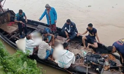 ধলাই নদীতে বাল্কহেড ডুবে নিখোঁজ, ৩৬ ঘণ্টা পর মিলল দুই শ্রমিকের মরদেহ