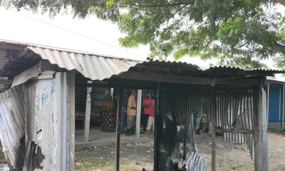 নান্দাইলে গভীর রাতে একটি বিপণি বিতাণ ভাঙচুরসহ একটি দোকানে আগুন ধরিয়ে দেওয়ার অভিযোগ। ছবি- রূপালী বাংলাদেশ