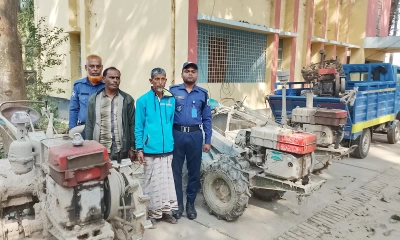 নওগাঁয় বিশেষ অভিযানে ৪ পাওয়ার টিলার উদ্ধার, গ্রেপ্তার ২