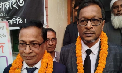নড়াইল আইনজীবী সমিতির নির্বাচনে সভাপতি আজিবুর, সম্পাদক রাজু