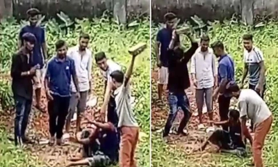 ইট দিয়ে থেঁতলে যুবককে হত্যার ভিডিও ভাইরাল, গ্রেপ্তার ৩