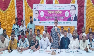 নারায়ণগঞ্জ জেলা বিএনপির আহ্বায়ক অধ্যাপক মামুন মাহমুদ। ছবি- রূপালী বাংলাদেশ