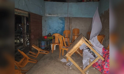 নেত্রকোনায় বিএনপির কার্যালয়ে হামলা ও ভাঙচুর, আহত ১