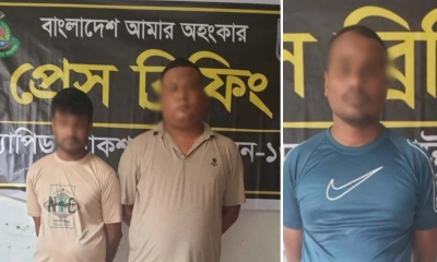যৌতুকের জন্য গৃহবধূ হত্যা মামলায় ৩ আসামি গ্রেপ্তার