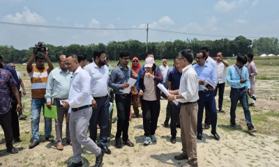 বাংলাদেশ-চীন মৈত্রী হাসপাতালের প্রস্তাবিত স্থান পরিদর্শনে চীনা বিশেষজ্ঞ দল