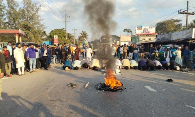 হাদির উপজেলায় ব্লকেড কর্মসূচি থেকে ৬ দফা ঘোষণা, হুঁশিয়ারি