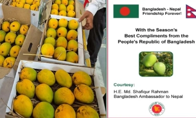 নেপালের ৩৬০ বিশিষ্টজনের হাতে পৌঁছাল বাংলাদেশের আম