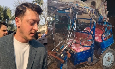 কক্সবাজারে দুর্ঘটনার কবলে ওজিলের গাড়িবহর