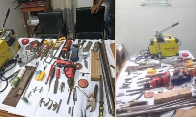 পাবনায় বিলের মধ্যে অস্ত্র তৈরির কারখানার সন্ধান