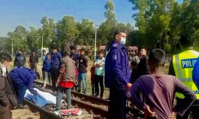 দিনাজপুরে ট্রেনে কাটা পড়ে অজ্ঞাত যুবকের মৃত্যু