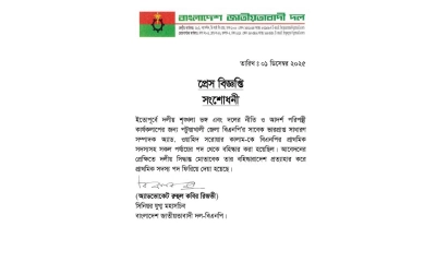 পটুয়াখালী জেলা বিএনপি নেতা ওয়াহিদ সরোয়ারের বহিষ্কারাদেশ প্রত্যাহার