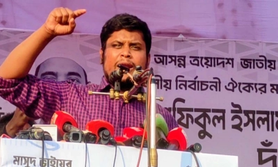গুলশানের দিকে লাইন দিলে তরুণরা ছাড়বে না, প্রশাসনকে হাসনাত