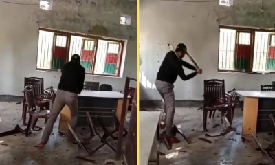 সরকারি কলেজের অফিসে ভাংচুর, ভিডিও ভাইরাল