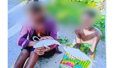 দুই শিশুকে হাত-পা বেঁধে নির্যাতন।     ছবি- সংগৃহীত