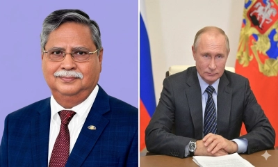 স্বাধীনতা দিবসে বাংলাদেশের রাষ্ট্রপতিকে পুতিনের শুভেচ্ছা 