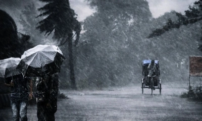 দুপুরের মধ্যে ৬০ কিমি বেগে ঝড়সহ বজ্রবৃষ্টির শঙ্কা