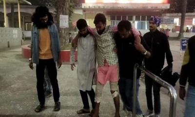 আহত এনসিপির নেতা। ছবি- রূপালী বাংলাদেশ