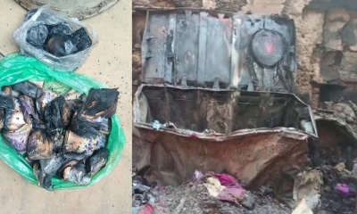 গভীর রাতে দুর্বৃত্তের আগুনে ৫ পরিবারের বসতবাড়ি পুড়ে ছাই