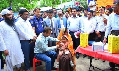 রাজশাহী বিভাগের পাঁচ জেলায় হামের টিকাদান কর্মসূচি শুরু