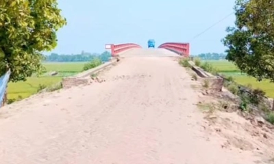 তেরো বছরেও পাকা হয়নি শিবনদী সেতুর সংযোগ সড়ক