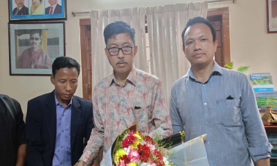 দীপেন দেওয়ানের সঙ্গে রাজস্থলীর ত্রিপুরা জনগোষ্ঠীর সৌজন্য সাক্ষাৎ