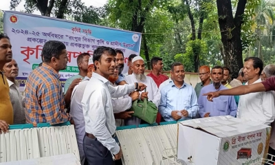 রাণীশংকৈলে ২ কোটি টাকার কৃষি যন্ত্রপাতি বিতরণ