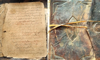 সোশ্যাল মিডিয়ায় ভাইরাল হাতে লেখা শতবর্ষী কোরআন