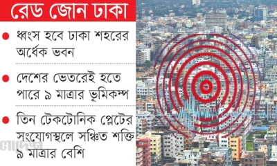 ভূমিকম্পে রেড জোন ঢাকা শহর