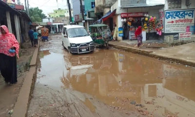 মাঝপথে বন্ধ সড়কের কাজ রাজনগর-সমসেরনগর সড়ক