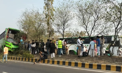 ঢাকা-ভাঙ্গা এক্সপ্রেসওয়েতে দুই বাসের সংঘর্ষে নিহত ২